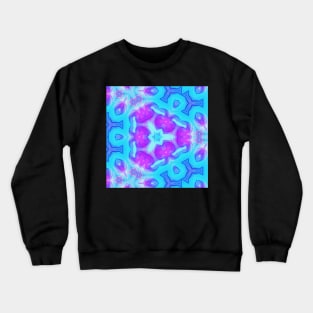 Kaleidoscope of Crystal Lines Of Purples and Blue Crewneck Sweatshirt